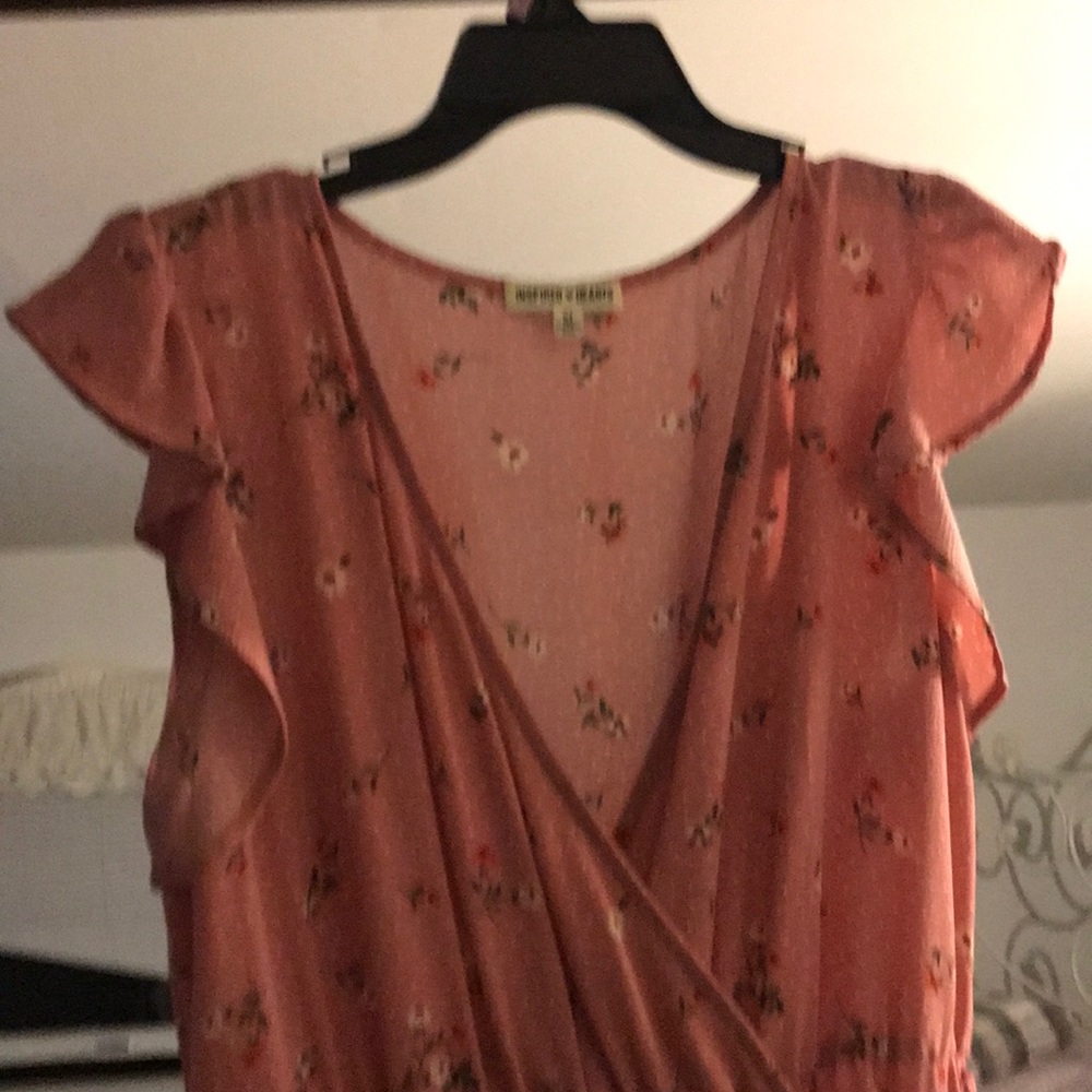 Pink floral dress